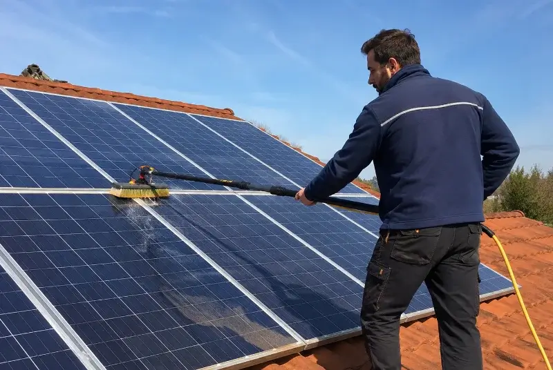 Nettoyage et entretien de panneaux solaires à Marckolsheim